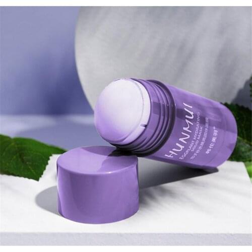 Eggplant Green Tea Purifying Clay Solid Mask Oil Control Moisturizing Anti-acne Face Masks Skin Care Whitening Care Face TSLM2
