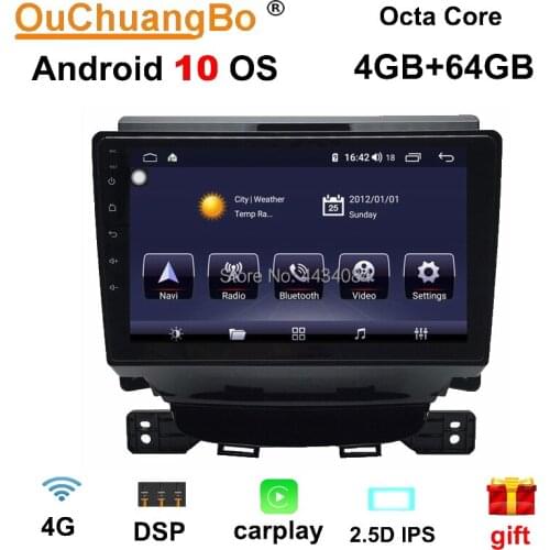 Ouchuangbo car gps stereo audio player for JAC Refine M5 2017 support DSP carplay 8 core split screen android 10.0 OS 4+64