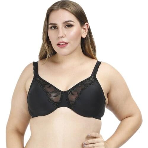 Plus Size Bra C D E F G Cup Sexy Lace Bras For Women Large Size Push Up Bralette Fashion Lingerie Ultrathin Brassiere Underwear