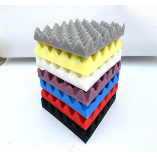 Drop shipping 12 pcs Soundproofing Foam Sound Absorption Pyramid Studio Treatment Wall Panels 25*25*5cm Acoustic foam
