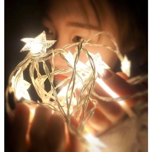 LED Star Ball Curtain String Light New Year 2022 Fairy Garland Christmas Party Home Wedding Decoration Holiday Bedroom Decor