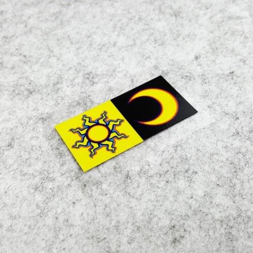 NO.S225 GalonDeco Moon Sun MOTO GP Rossi Motorcycle Modification Waterproof Reflective Sticker Motorcycle Car Decoration Decal