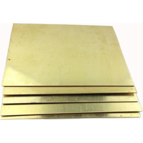 100x100x1 mm H62 high tenacity Brass Plate Building Manual material DIY use tools brass block sheet pieces