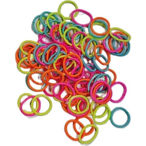 100pcs/set Colorful Hair Ties for Girls Elastic Hair band Rubber Band Elastic Ponytail Holder Hair Accessories резинки для волос