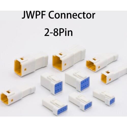 2/5/10/20Sets Male Female Replace JST JWPF 2P 3P 4P 6P 8P waterproof socket automotive wire connector plug for Auto Motors