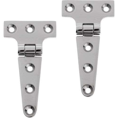 2 Pcs. Stainless Steel T-hinge Furniture Hinges Door Hinges For Boat Yacht Marine