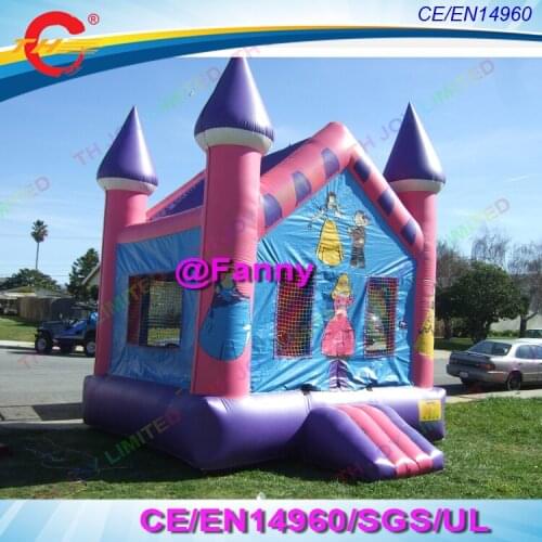 4x4m commercial usage princess bounce houses inflatables, inflatable jumping castles,inflatable bounce house