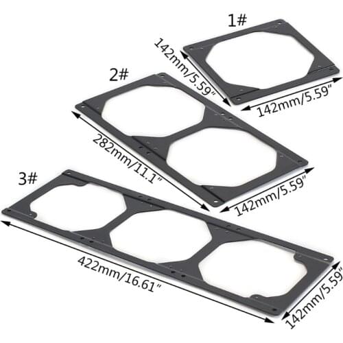 Chassis Cooling Fan Conversion Adapter Bracket Holder for Computer Case Heatsink Gadget Accessories 120 to 140 240 to 280 360 t
