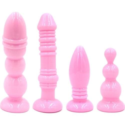 Pink Soft Anal Butt Plug Massager G Spot Clitoris Stimulation Sex Toys For Women Anal Vibrator For Man Female Masturbator
