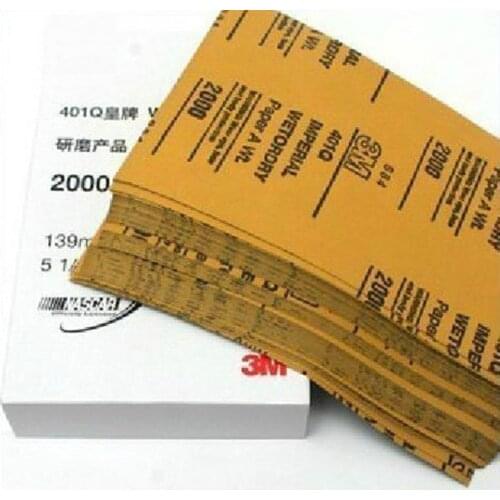 Car Water Wet Sandpaper Auto sanding paper, Wetordr Abrasive Sandpaper, waterproof abrasive sheet 200 sheets/bag 401Q