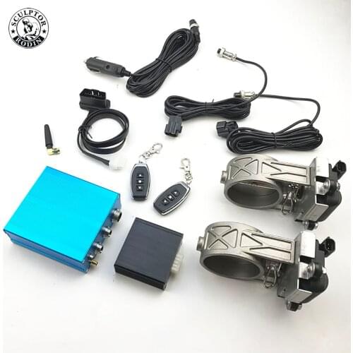 Car OBD smart exhaust pipe modified sports car sound valve controller stainless steel universal inner diameter 51mm 63mm70mm76mm