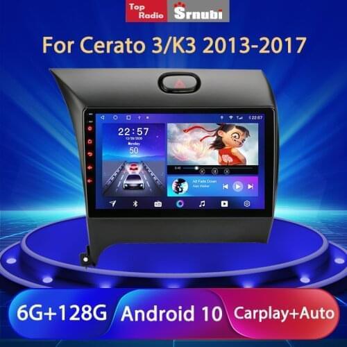 Srnubi Android 10 Carplay Auto Car Radio For Kia K3 Cerato Forte 2013-2017 3 YD Tuner Multimedia Player Navigation GPS 2 Din DVD