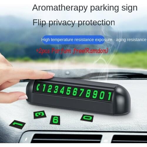Auto Interior Phone Number Car Parking Number Plate Car Luminous Parking Number Plate Hidden Car Accessories Card