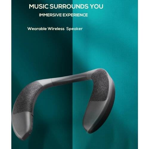 Blue Tooth-compatible 5.0 Neck-Mounted Wireless Speaker Personal Hanging Wearable Audio Speaker For Travel