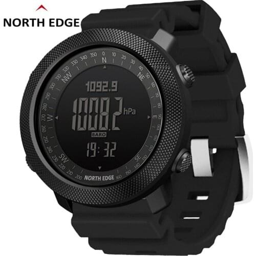 NORTH EDGE Mens smart watch sport Digital watch Military Army Outdoor Altimeter Barometer Compass Pedometer waterproof 50m