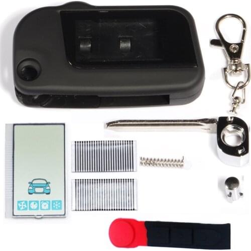 A93 Uncut case with GSM Lcd display for Starline A93 A63 A39 uncut blade fob case cover A93 folding car flip remote