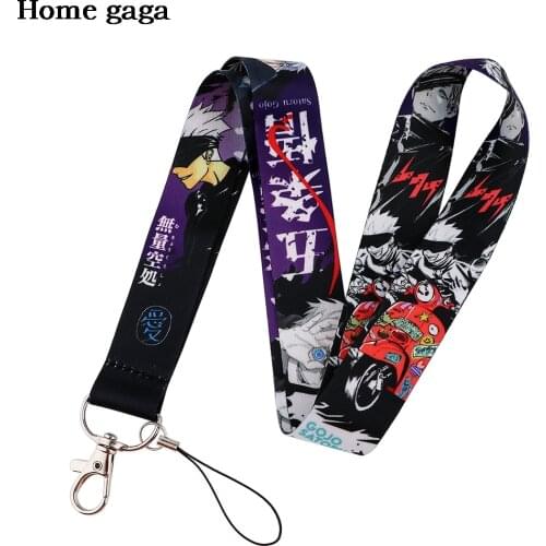 DB515 Anime Boy Neck Strap Lanyards ID Badge Card Holder Keychain Cell Phone Strap Gift Ribbon Webbing Necklace Decorations Gift