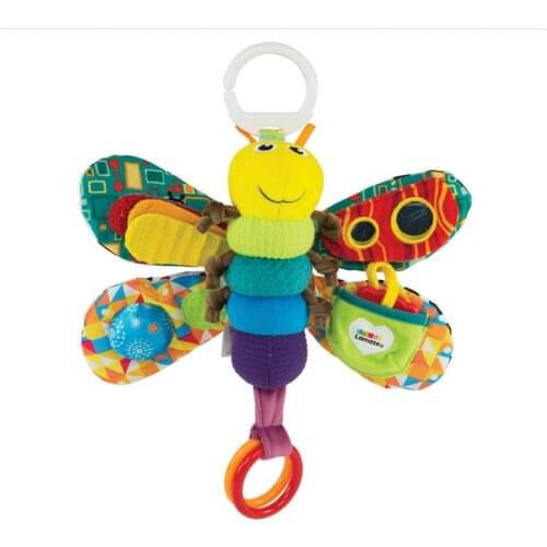 Baby Multifunctional Butterfly Pendant Plush Doll with Ringing Paper for Children Bedroom Decorations