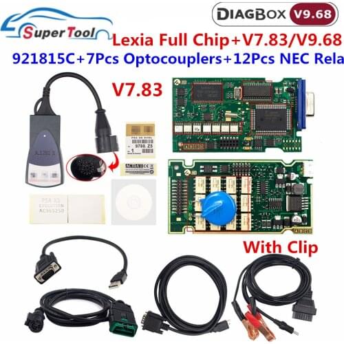 OBD2 Diagnostic Tool Lexia 3 Full Chip Diagbox PP2000 Lexia3 V7.83 Fireware 921815C Lexia3 For Citroen For Peugeot Code Scanner