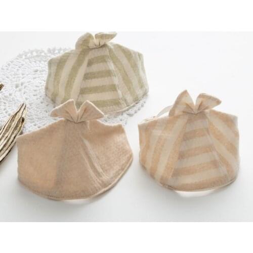 Cotton Baby Beanie Hat Summer Striped Newborn Headgear Cap Soft Breathable Autumn Headwear Headband Hair Accessories for0-18M