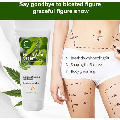 GPGP GreenPeople Hemp oil/Ginger Accelerates Fat Burning Cream Anti-cellulite Full Body Slimming Weight Loss Massage Cream