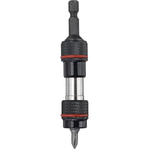 HLZS-Magnetic Screwdriver Drill Bit Holder Angle Pivoting Bit Tip Holder Drive Guide Extension Adapter with 10Pcs Screwdriver