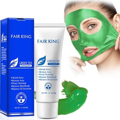 Green Tea Mask Anti-Aging Acne Treatment Whitening Depth Replenishment Oil-control Facial Mask Cleaning Face Skin Care