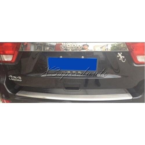 Stainless Steel Rear Bumper Door Sill Plate For 2011 Up Jeep Grand Cherokee