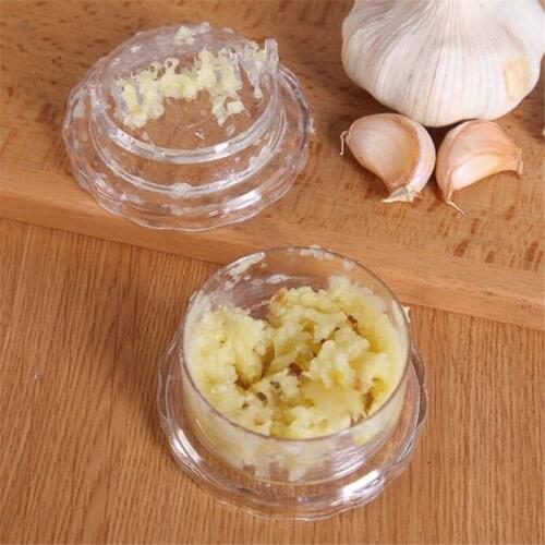 New 1Pc Garlic Presses Manual Mashed Garlic Manually Processor Food Chopper Fruit Slicer Twist Prevent Tear Kitchen Tool Crusher