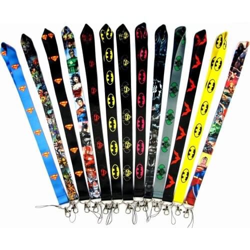 Wholesales 30 Pieces/lot Top Quality Cartoon Mobile Phone Strap Neck Lanyard Anime Keychains Strap ID Card Badge Holder Strap
