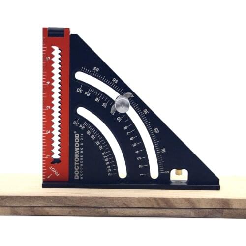 Foldable Multifunction Measuring Ruler Woodworking Positioning Tool Angle Adjusting Extendable Utility Tool