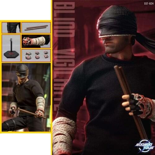 In Stock Soosootoys 1/6 Scale SST024 Blind Vigilante 12'' Male Solider Action Figure for Fans Holiday Collection Gifts