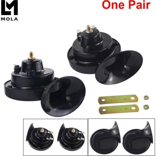 1 Pair 12v 110dB 510Hz Auto Truck Dual Snail Horn High low Car Motor Vehicle For Ford Focus 98-12 LB01