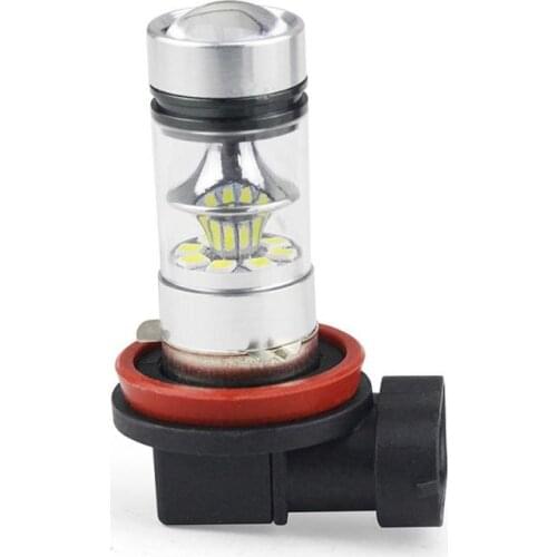 1pc H11 H8 100W 6000K Super White Fog Light 2323 LED Driving Bulb DRL Daytime Running Light