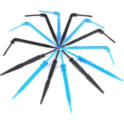 200pcs Drop Arrow Black/Blue Arrow Dripper for Micro Irrigation Nursery Raised Bed Flower Pot Veg Plot Water Saving Irrigation