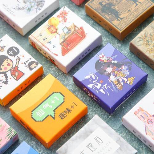 40 Pcs/Set Creative Kawaii Cartoon Mini Sticker Mobile Decorative Stickers Scrapbooking DIY Craft Stickers