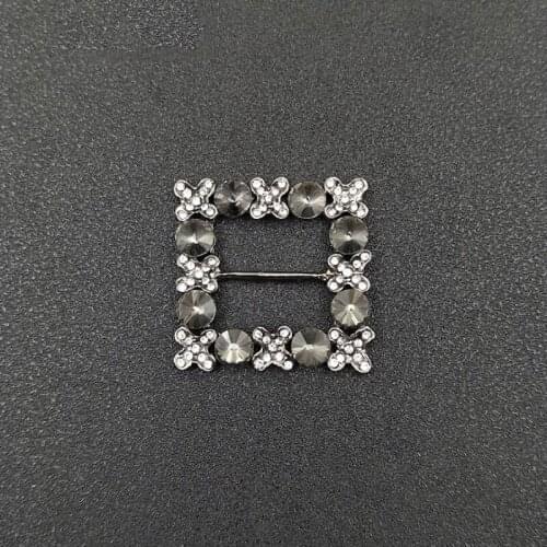 50pcs Ethnic Square Crystal Rhinestone Buckle Appliques For Headband strass Belt Shoes Dress Ornament Hairpin Hair Clip Decor