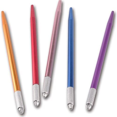 Makeup Crystal Acrylic Manual Tattoo Pen Perfect Wires Microblading Permanent Makeup Embroidered Eyebrow Lips Tools Tattoo Gun