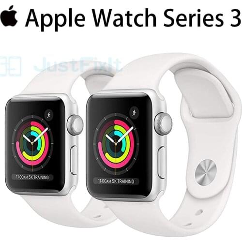 APPLE Used Apple Watch Series 3 90% New GPS 38MM/42MM Black and White Aluminum Case Sport Band Smart watch