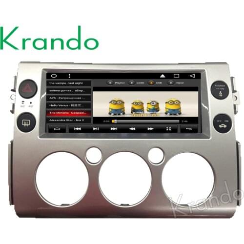 Krando Android 7.1 10.25" Tesla Vertical screen car multimedia player for Toyota FJ Cruiser gps navigation system bluetooth