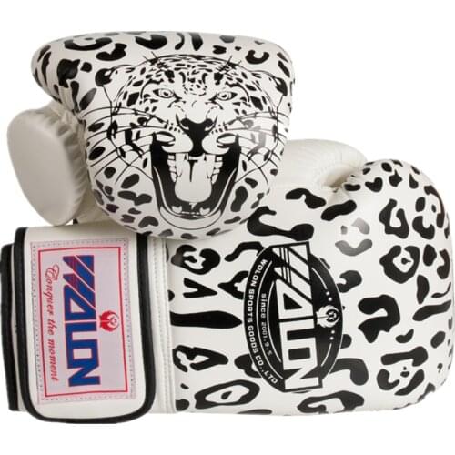 Boxing Gloves Muay Thai Boxing Boxing Gloves Leopard Print Adult Professional Training Sanda Punching Sandbag Gloves