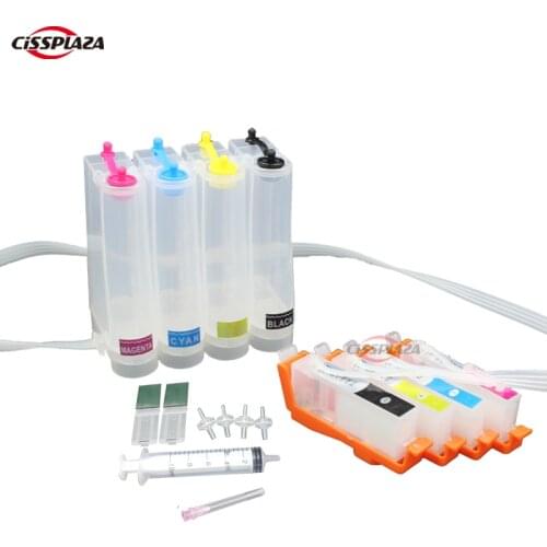 CISSPLAZA 1set Ink Supply System With permanent chip compatible for HP905 for HP 905 Officejet Pro 6960 6970 printer