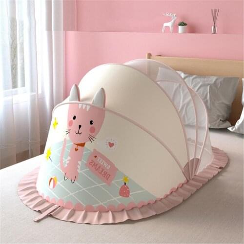 Baby MosquitoNet Baby Crib Canopy Portable Encryption Foldable Yurt Shielding Bottomless Baby Crib Canopy Newborn Bed Cover