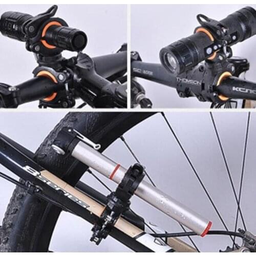Flash Torch Holder Bike LED Flashlight Bracket Front Light Clip Clamp Lantern Bicycle Accessories