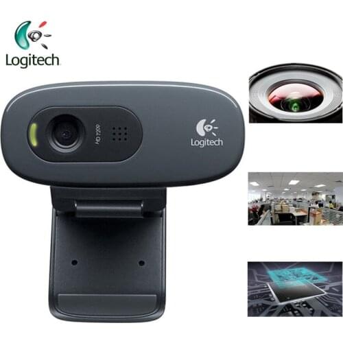 Logitech C270 HD Vid 720P Webcam Support PC Laptop Video Calling with Auto Focus Built in Microphone