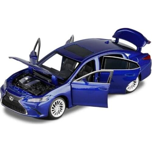 1:32 Diecast Alloy Car Model ES300H Metal Toy Car Wheels Simulation Sound Light Car Collection Kid Gift