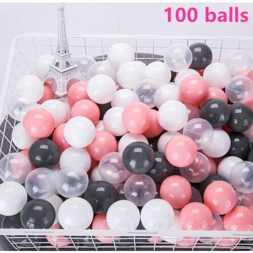 100PCS 5.5 Outdoor Sport Colorful Ball Water Pool Ocean Wave Ball Kids Swim Pit With Basketball Hoop Play House Outdoor Tent Toy
