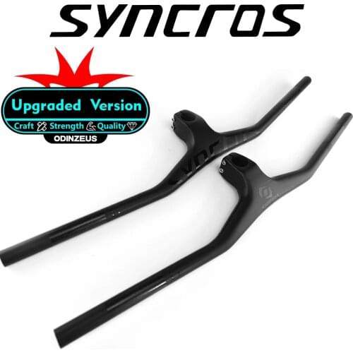 Syncros New Full Carbon Fiber Integrated MTB Bicycle Handlebar FRASER IC SL -17 and +7 In Three Styles Customized
