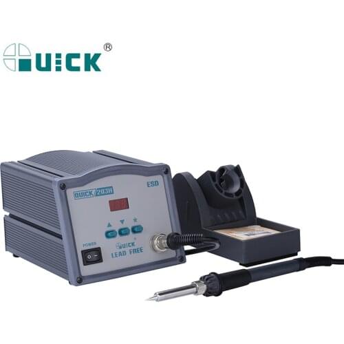 QUICK 203H BGA Soldering Station 90W High Frequency Lead-Free Adjustable Temperature Electric Soldering Iron Rework Station