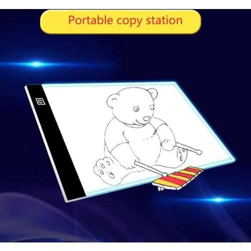 Tableta de dibujo A4 A5 LED, tableta de gráficos digitales ultrafina, tablero de copia de luz LED USB, tabla de escritura electr